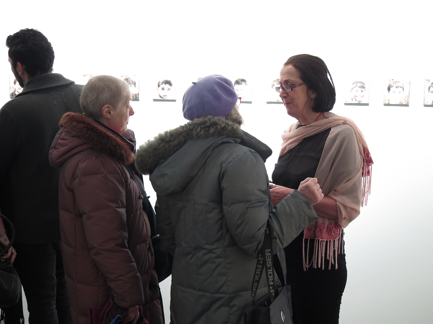 Oumm-aah أمّاه - Élégie pour ma terre - Photo du vernissage par Josée Brouillard, Sarah Chaput