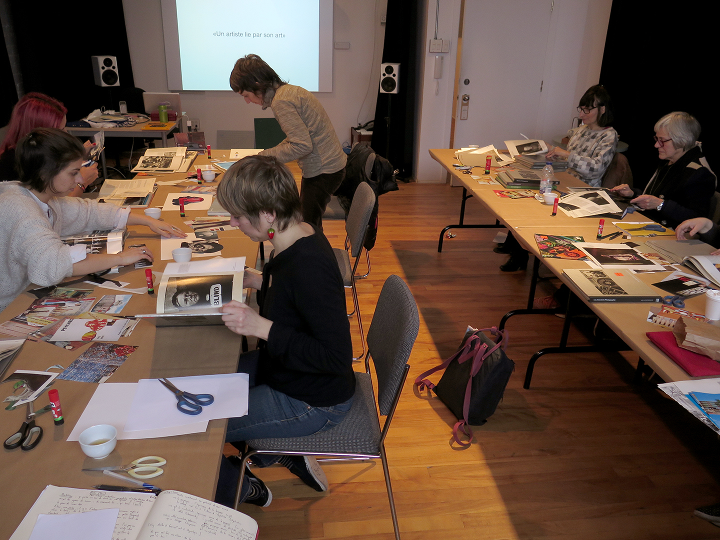 Gestes spéculatifs // Écrire à l'œuvre - Photos de l'atelier - Photos de Marie-Douce St-Jacques