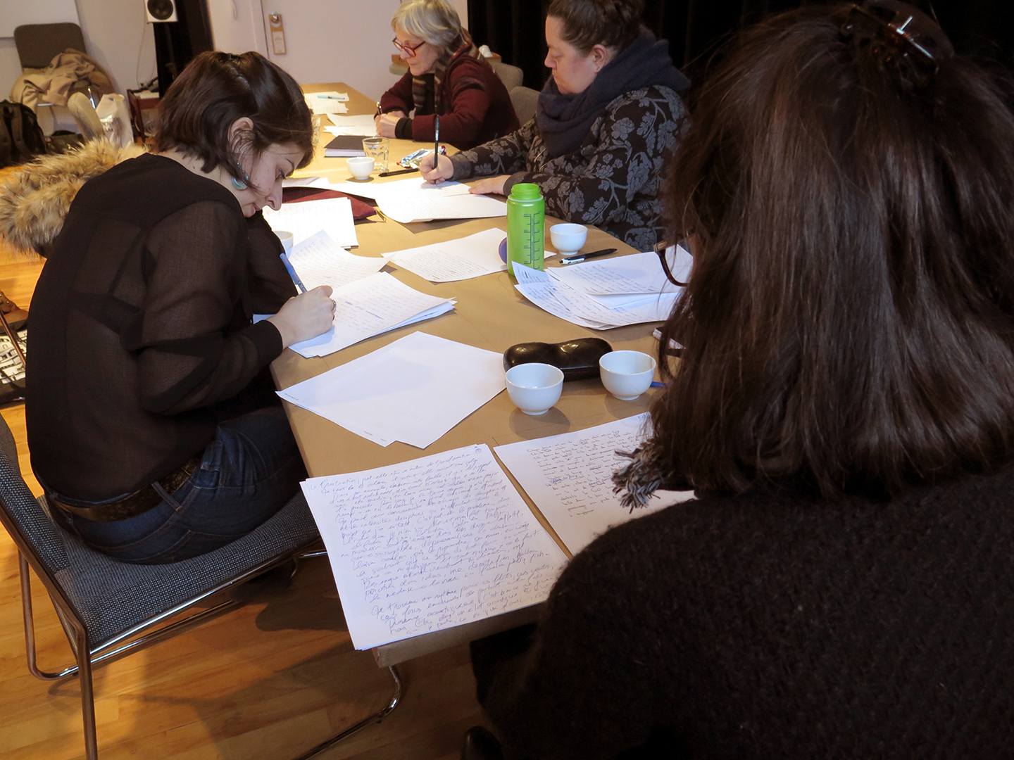 Gestes spéculatifs // Écrire à l'œuvre - Photos de l'atelier - Photos de Marie-Douce St-Jacques