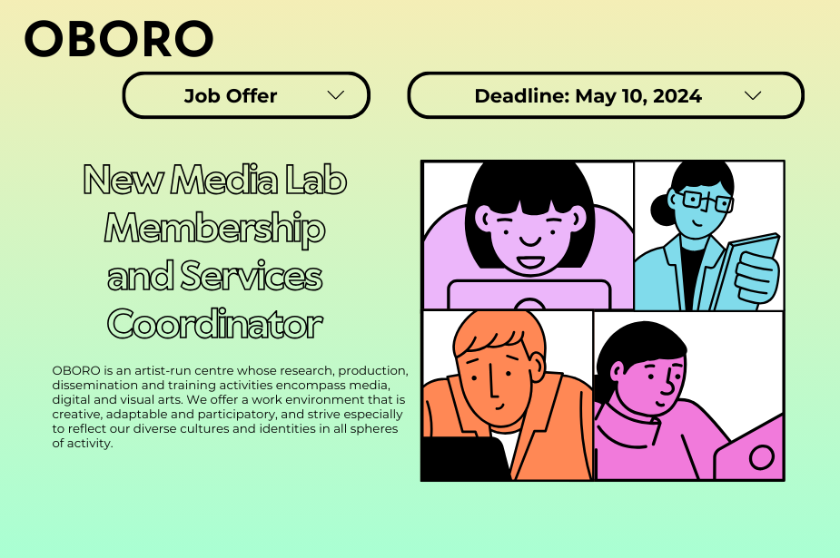 Job Offer: New Media Lab Membership and Services Coordinator