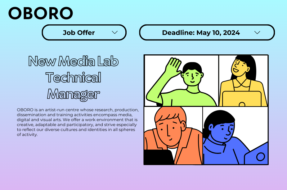 Job Offer: New Media Lab Technical Manager (2 positions)
